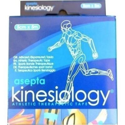 Asepta Kinesiology Tape Ταινία Αθλητική Αυτοκόλλητη Συγκράτησης 5cm x 5m