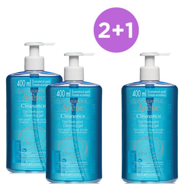 Avene Πακέτο Προσφοράς Cleanance Gel Nettoyant Gel Καθαρισμού Προσώπου-Σώματος
