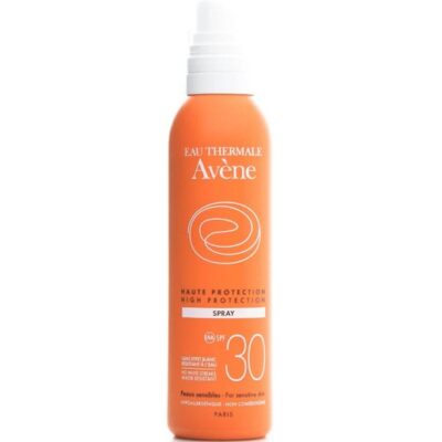 Avene High Protection Spray Spf30 Υψηλή Αντηλιακή Προστασία του Ευαίσθητου Δέρματος Πρόσωπου Σώματος 200ml