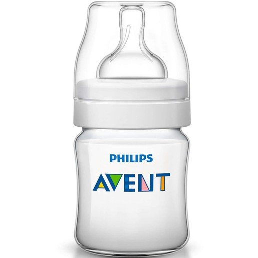 Avent Classic+ Πλαστικό Μπιμπερό 0m+ Μηνών με Πιπίλα Σιλικόνης 125ml Χωρίς BPA SCF560/17