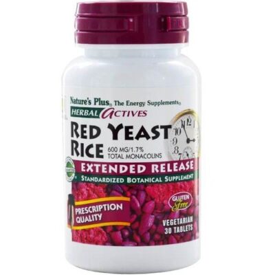 Nature's Plus Extended Red Yeast Rice 600 Mg Συμπλήρωμα Διατροφής για την Προστασία του Καρδιαγγειακού Συστήματος 30 Mini tabs
