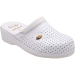 Scholl Shoes Back Guard Σαμπό Λευκό Αναπαυτικά Παπούτσια που Χαρίζουν Σωστή Στάση & Φυσικό Χωρίς Πόνο Βάδισμα 1 Ζευγάρι