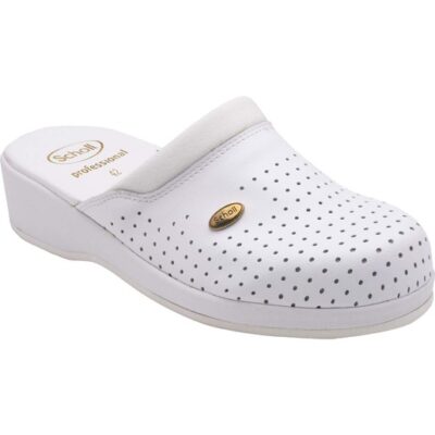 Scholl Shoes Back Guard Σαμπό Λευκό Αναπαυτικά Παπούτσια που Χαρίζουν Σωστή Στάση & Φυσικό Χωρίς Πόνο Βάδισμα 1 Ζευγάρι