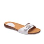 Scholl Shoes Bahamais White Γυναικεία Ανατομικά Παπούτσια Χαρίζουν Σωστή Στάση & Φυσικό Χωρίς Πόνο Βάδισμα 1 Ζευγάρι