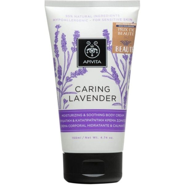 Apivita Caring Lavender Moisturizing & Soothing Body Cream 150ml