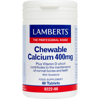 Lamberts Chewable Calcium 400mg 60 tabs