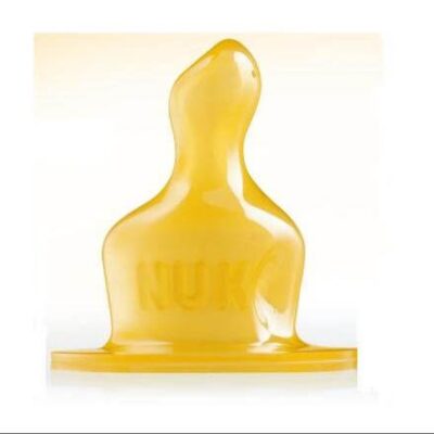 Nuk Classic Θηλή Καουτσούκ Μεγέθους 2 (6-18 Μηνών) Medium για Γάλα ή Large για Παχύρρευστα Υγρά 1τμχ