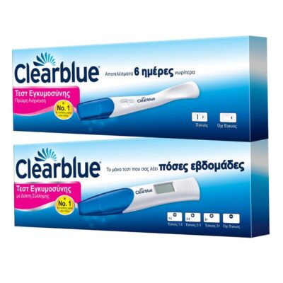 Clearblue Πακέτο Προσφοράς Μονό Τεστ Εγκυμοσύνης Πρώιμης Ανίχνευσης & Ψηφιακό Μονό Τεστ Εγκυμοσύνης