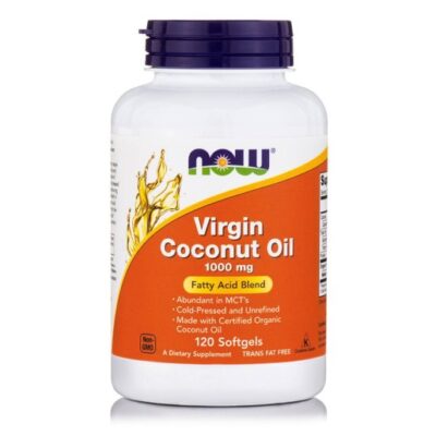 Now Foods Virgin Coconut Oil 1000mg Συμπλήρωμα Διατροφής με Βιολογικό Έλαιο Καρύδας 120 Softgels