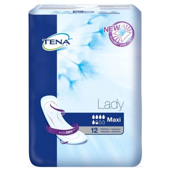 Tena Lady Maxi Σερβιέτες με Τριπλή Προστασία 12τεμ