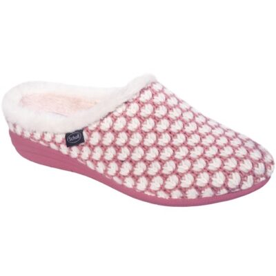 Scholl Shoes Creamy Pink / White Γυναικείες Παντόφλες Ροζ Λευκό 1 Ζευγάρι