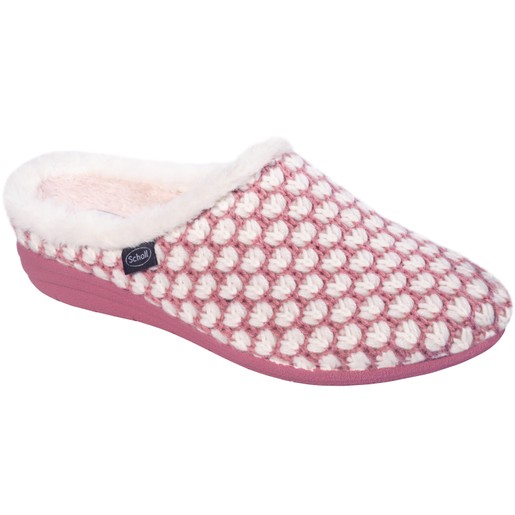 Scholl Shoes Creamy Pink / White Γυναικείες Παντόφλες Ροζ Λευκό 1 Ζευγάρι