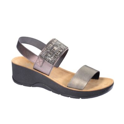 Scholl Shoes Cristina Pewter Γυναικεία Ανατομικά Παπούτσια Χαρίζουν Σωστή Στάση & Φυσικό Χωρίς Πόνο Βάδισμα 1 Ζευγάρι
