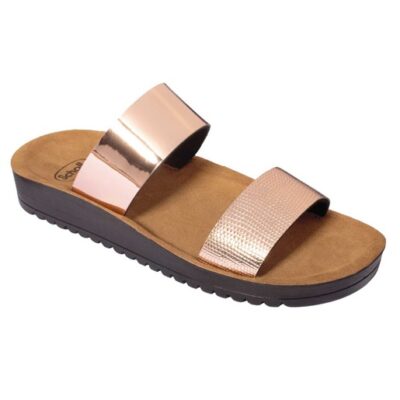 Scholl Shoes Cynthia Rose Gold Γυναικεία Ανατομικά Παπούτσια Χαρίζουν Σωστή Στάση & Φυσικό Χωρίς Πόνο Βάδισμα 1 Ζευγάρι