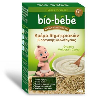 Bio Bebe Κρέμα δημητριακών ολικής άλεσης βιολογικής καλλιέργειας 200gr
