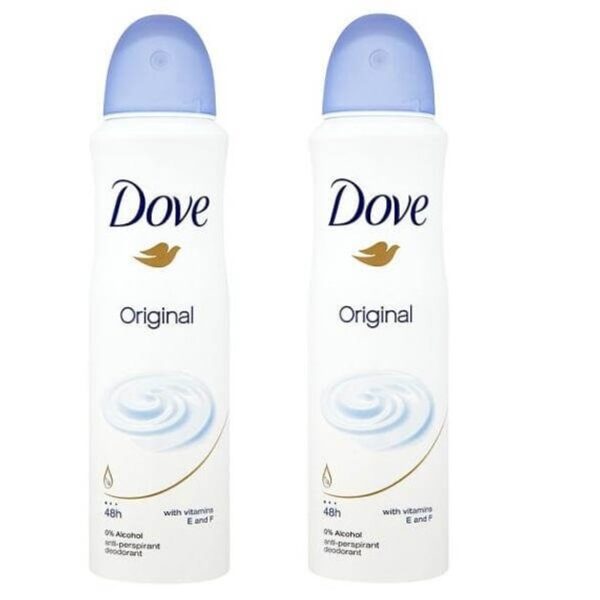 Dove Αποσμητικό Spray Original 2 x150ml Πακέτο 1+1