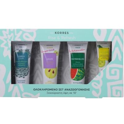 Πράσινη Άργιλος 18ml & Καρπούζι 18ml & Αγγούρι 8ml & Scrub Σταφύλι 18ml