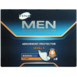 Tena Men Super Absorbent Protector Level 3 Προστασία για την Ανδρική Μέτριας Μορφής Ακράτεια 8Τμχ