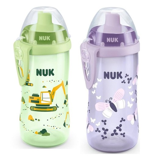 Nuk Flexi Cup Παγουράκι Πολυπροπυλενίου με Μαλακό Καλαμάκι Σιλικόνης 24m+ 300ml