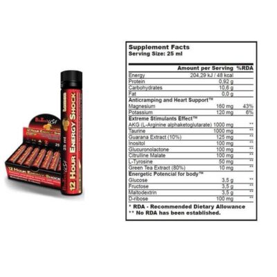 Biotech Usa 12-Hour Energy Shock 20x25ml amps