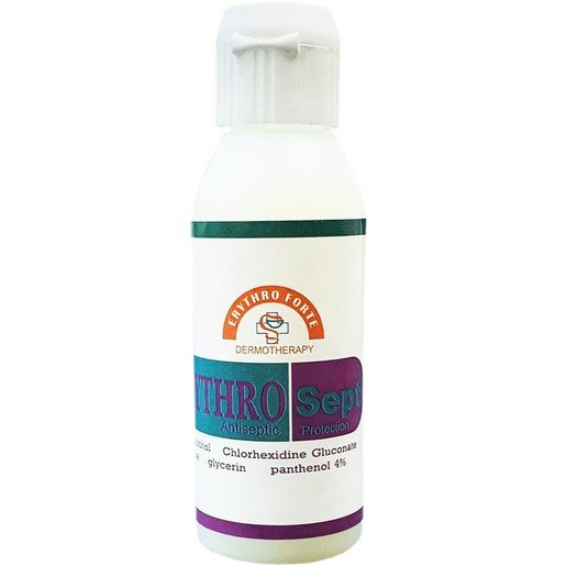 Erythro Forte ErythroSept Antiseptic Protection 70% Αλκοόλ σε Λεπτόρρευστη Κρέμα Προστασίας Ενάντια των Μικροβίων 60ml
