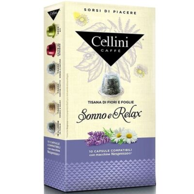 Cellini Caffe Αφέψημα Sonno e Relax Συμβατές με Συσκευή Nespresso 10caps