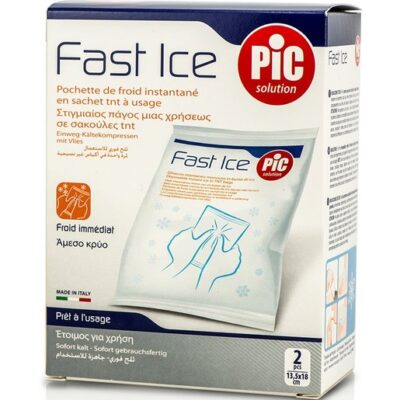 Pic Solution Fast Ice Comfort 13.5x18cm Στιγμιαίος Πάγος μιας Χρήσεως σε Σακουλάκια tnt 2 Τεμάχια