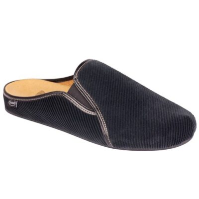 Scholl Shoes Felce Μαύρο Ανδρικές Ανατομικές Παντόφλες Χαρίζουν Σωστή Στάση & Φυσικό Χωρίς Πόνο Βάδισμα 1 Ζευγάρι