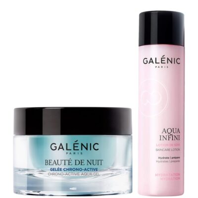 Galenic Combo Beaute de Nuit Gelee Chrono-Active Χρονο-Ενεργό Ζελ Νυκτός 50ml & Aqua Infini Skincare Lotion 200ml