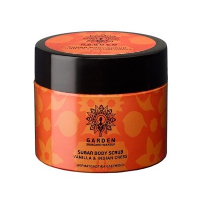 Garden of Panthenols Sugar Body Scrub Vanilla & Indian Cress Απολεπιστικό Σώματος με Κόκκους Φυσικών Κρυστάλλων Ζάχαρης 200ml