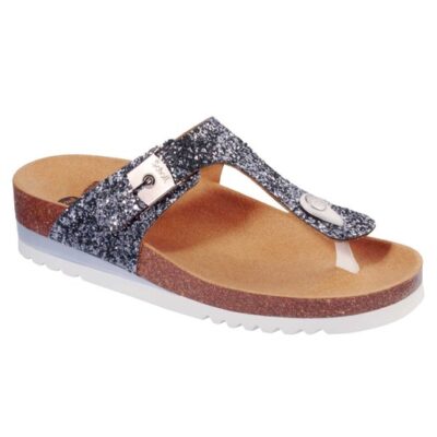 Scholl Shoes Glam SS 1 Pewter Γυναικεία Ανατομικά Παπούτσια Χαρίζουν Σωστή Στάση & Φυσικό Χωρίς Πόνο Βάδισμα 1 Ζευγάρι