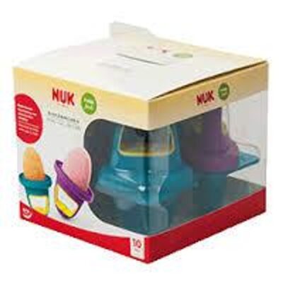 Nuk Fresh Foods Φορμάκια Παγωτού & Γρανίτας 6m+ 4τμχ