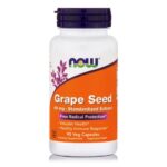 Now Foods Grape Seed 60mg Συμπλήρωμα Διατροφής για την Ενίσχυση της Μικροκυκλοφοριακής Υγείας 90 VegCaps