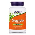 Now Foods Graviola 500mg Συμπλήρωμα Διατροφής με Ισχυρές Καρδιοτονωτικές & Αγγειοδιασταλτικές Ιδιότητες 100 VegCaps
