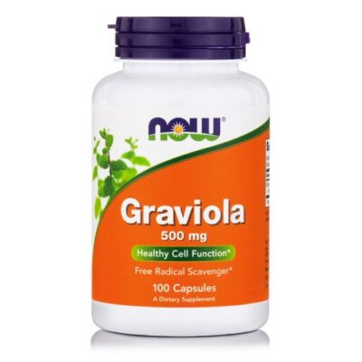 Now Foods Graviola 500mg Συμπλήρωμα Διατροφής με Ισχυρές Καρδιοτονωτικές & Αγγειοδιασταλτικές Ιδιότητες 100 VegCaps