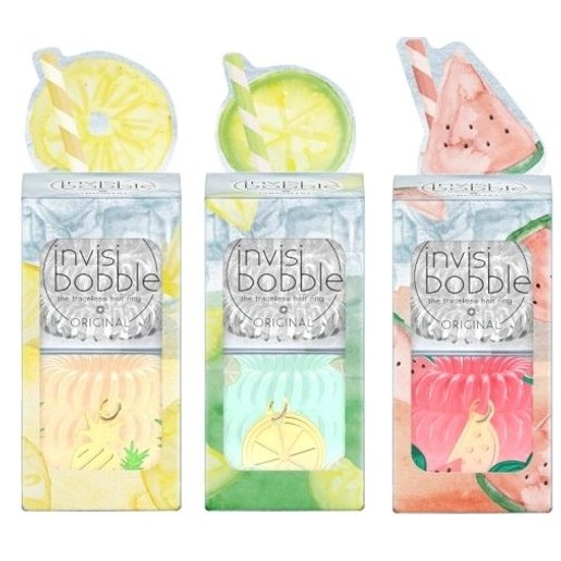 Invisibobble Happy Hour Duo Pack Λαστιχάκια για Όλους τους Τύπους Μαλλιών 6 τεμάχια