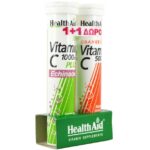 Πακέτο Προσφοράς Vit C 1000mg Plus Echinachea 20eff.tabs + Δώρο Vit C 500mg 20eff.tabs – Health Aid