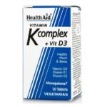 Health Aid K Complex & Vit D3 για την Υεία των Αγγείων & των Οστών 30tabs