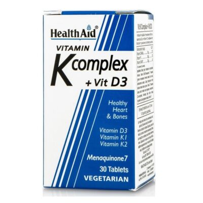 Health Aid K Complex & Vit D3 για την Υεία των Αγγείων & των Οστών 30tabs
