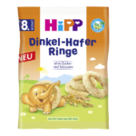 Hipp Δαχτυλίδια με Όλυρα & Βρώμη από τον 8ο Μήνα 30gr