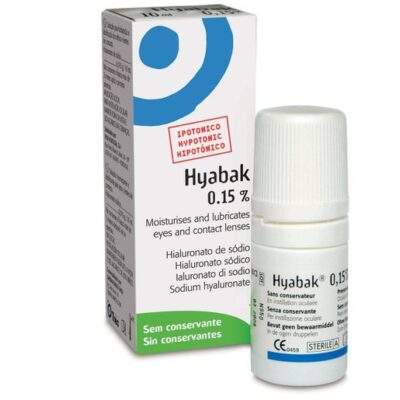 Hyabak Protector Οφθαλμικές Σταγόνες με Υαλουρονικό Νάτριο 0.15%