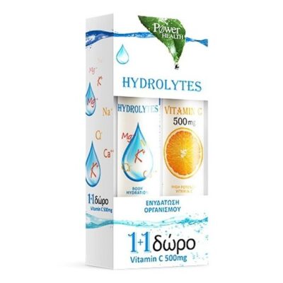 Power of Nature Hydrolytes Stevia 20eff.tabs & Δώρο Vitamin C 500mg 20eff.tabs