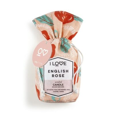 I love... English Rose Scented Candle Bougie Parfum 200gr