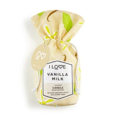 I love...Vanilla Milk Scented Candle Bougie Parfum 200gr