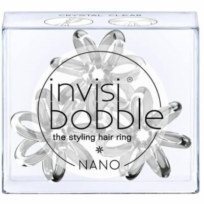 Invisibobble Nano Crystal Clear Λαστιχάκι Μαλλιών 3 Τεμάχια