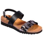 Scholl Shoes Jada Sandal F274311140 Black/Pewter 1 Ζευγάρι