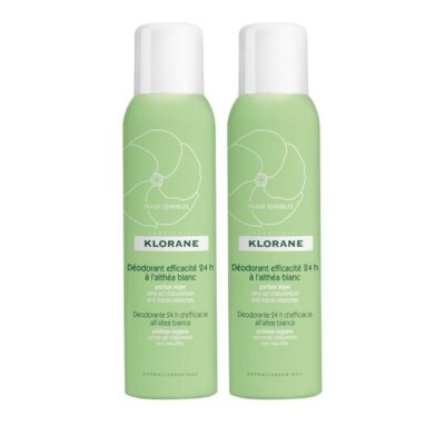 Klorane Πακέτο Προσφοράς Deodorant Efficacite 24h a l'Althea Blanc 2 x125ml