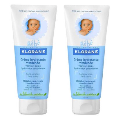 Klorane Πακέτο Προσφοράς Bebe Creme Hydratante Vitaminee 2χ200ml