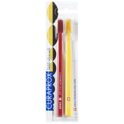 Curaprox Cs 5460 Ultra Soft Οδοντόβουρτσα με Πολύ Απαλές και Ανθεκτικές Ίνες 2 Τεμάχια