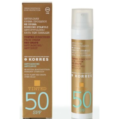 Korres Tinted Sunscreen Κόκκινο Σταφύλι με Spf50 50ml